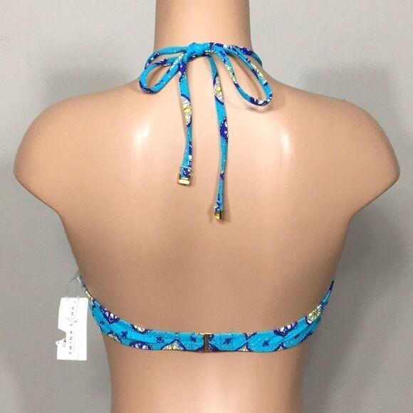 Trina Turk high neck halter bikini top. NWT - Picture 4 of 9